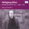 Review of Rihm String  Quartets Vol 1