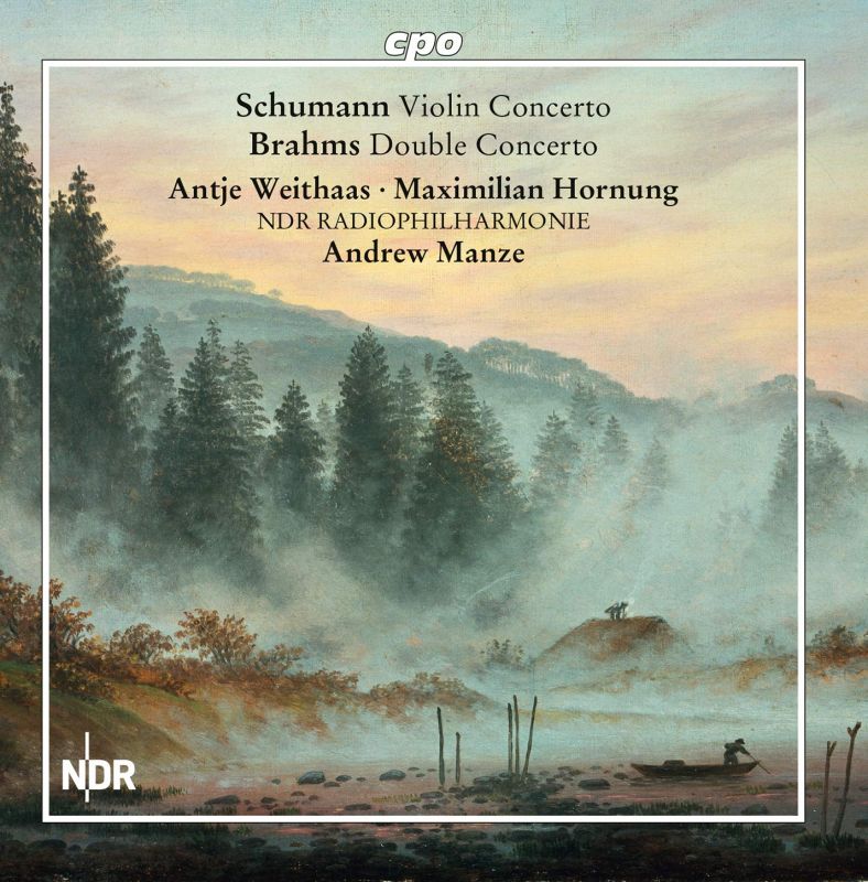 Review of BRAHMS Double Concerto SCHUMANN Violin Concerto (Manze)