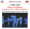 Review of Copland Dance Symphony; Symphony No 1; Short Symphony