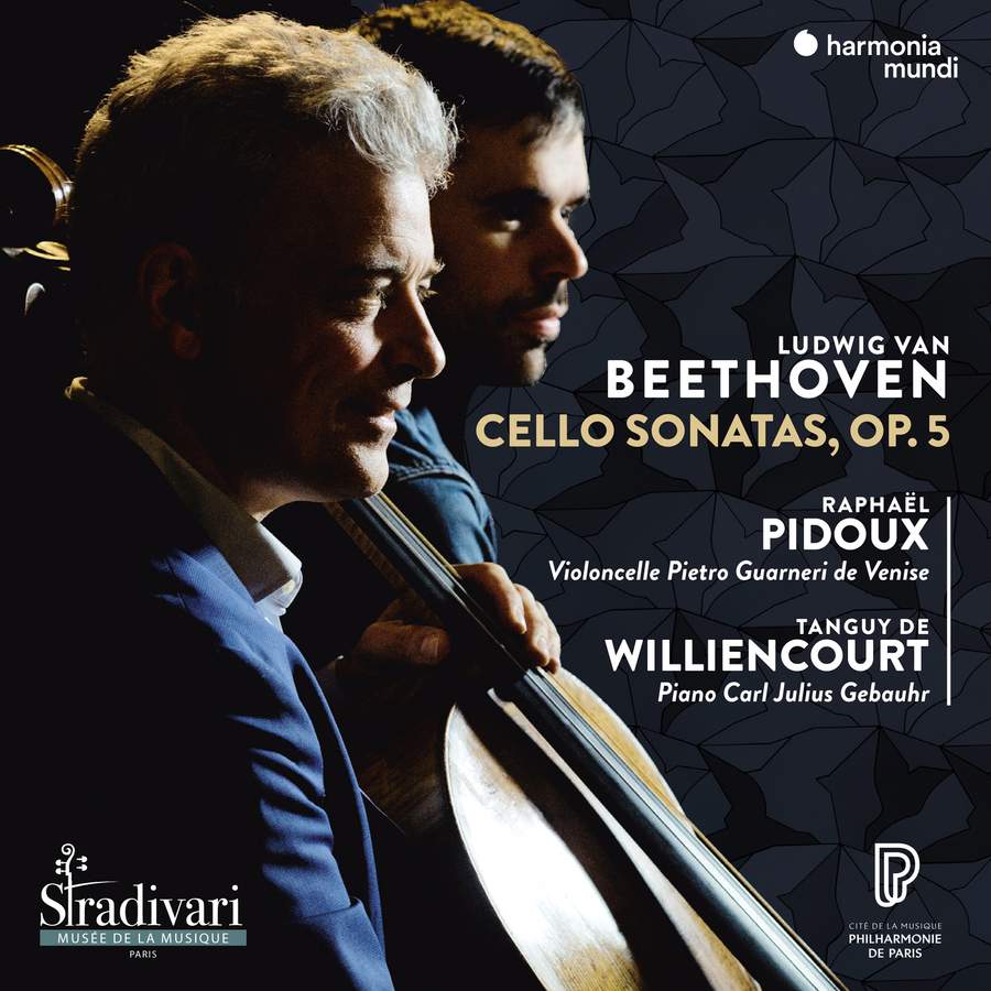 HMM90 2410.BEETHOVEN Cello Sonatas Op 5 (Raphael Pidoux)