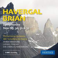 HTGCD130. BRIAN Symphonies Nos 29, 30, 31 & 32 (Fredman)