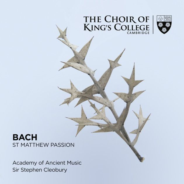 KGS0037. JS BACH St Matthew Passion (Cleobury)