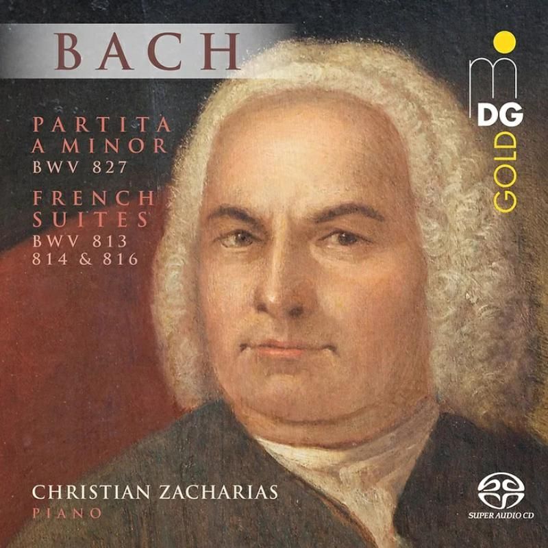 MDG940 2280-6. JS BACH Partita BWV827. French Suites Bwv 813, 814 & 816 (Christian Zacharias)