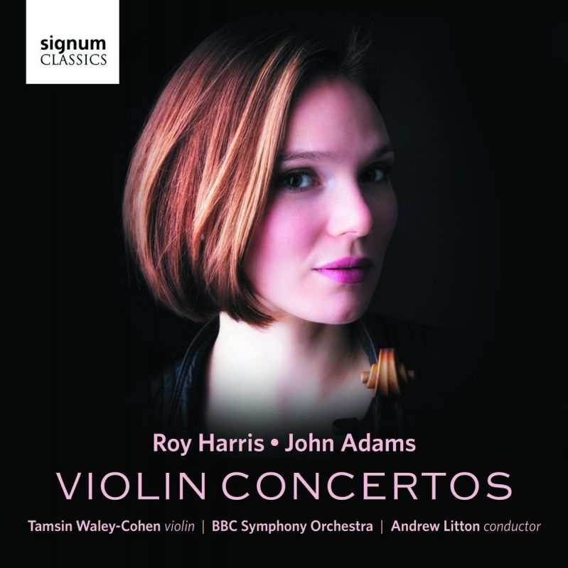 Review of ADAMS; HARRIS Violin Concertos