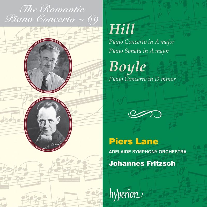 Review of HILL; BOYLE Piano Concertos