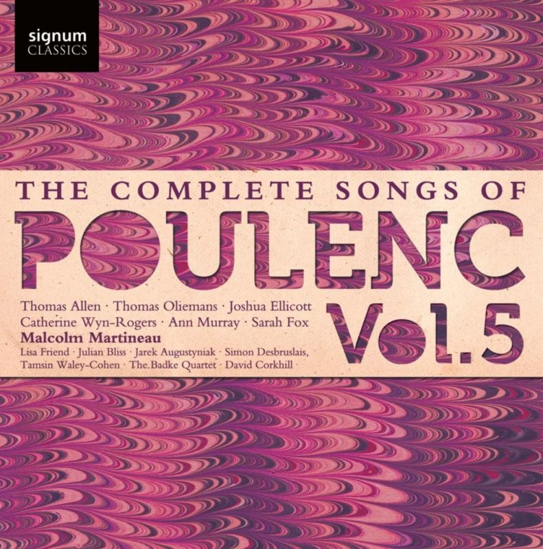 Review of POULENC The Complete Songs Vol 5