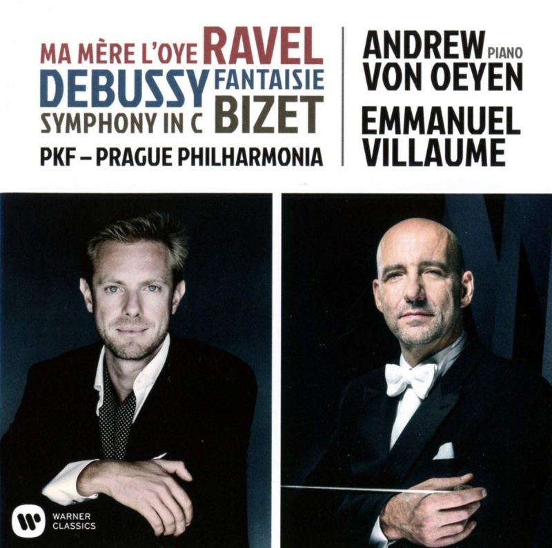 Review of BIZET Symphony; DEBUSSY Fantaisie (Villaume)