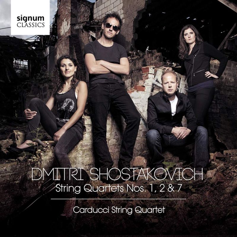 Review of SHOSTAKOVICH String Quartets Nos 1, 2 & 7 (Carducci Quartet)